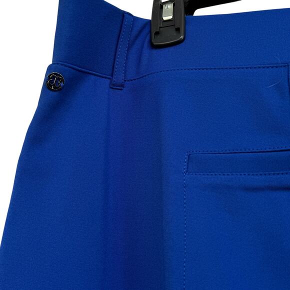 Betabrand 3X-Large Cropped Cosmo Dress Pants Pull-On Stretch Cuffed Pockets Blue - Picture 6 of 8